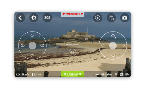 Parrot FreeFlight nodesign.net - Interface de pilotage de drones